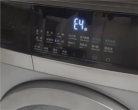 洗衣机E4是什么意思