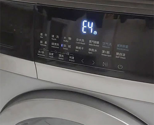波轮洗衣机显示e4是什么故障，6个显示e4的原因